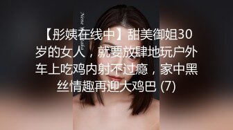 【彤姨在线中】甜美御姐30岁的女人，就要放肆地玩户外车上吃鸡内射不过瘾，家中黑丝情趣再迎大鸡巴 (7)