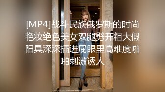 [MP4]战斗民族俄罗斯的时尚艳妆绝色美女双腿劈开粗大假阳具深深插进屁眼里高难度啪啪刺激诱人