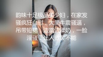 韵味十足极品美少妇，在家发骚疯狂自慰，大黑牛震骚逼，吊带短裙，边震边揉奶，一脸淫骚，让人欲罢不能