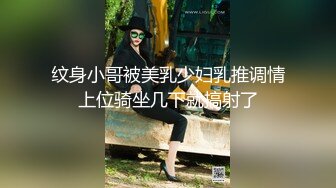 纹身大哥大，后入玩穴白嫩猫耳朵少妇，大奶子