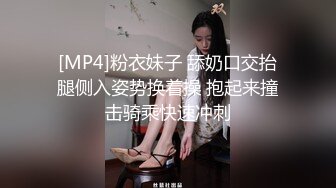 [MP4]粉衣妹子 舔奶口交抬腿侧入姿势换着操 抱起来撞击骑乘快速冲刺