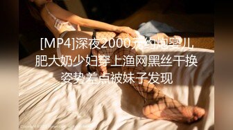 [MP4]深夜2000元约炮婴儿肥大奶少妇穿上渔网黑丝干换姿势差点被妹子发现