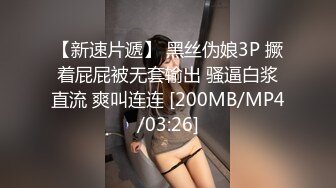 【新速片遞】 黑丝伪娘3P 撅着屁屁被无套输出 骚逼白浆直流 爽叫连连 [200MB/MP4/03:26]