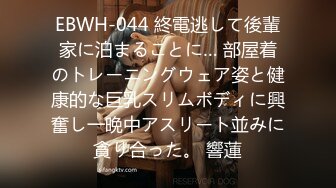 EBWH-044 終電逃して後輩家に泊まることに… 部屋着のトレーニングウェア姿と健康的な巨乳スリムボディに興奮し一晩中アスリート並みに貪り合った。 響蓮