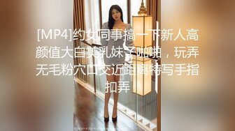 [MP4]约女同事搞一下新人高颜值大白美乳妹子啪啪，玩弄无毛粉穴口交近距离特写手指扣弄